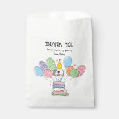 Grijs & Wit Sheepadoodle Verjaardagsfeest Bedankzakje (Voorkant)