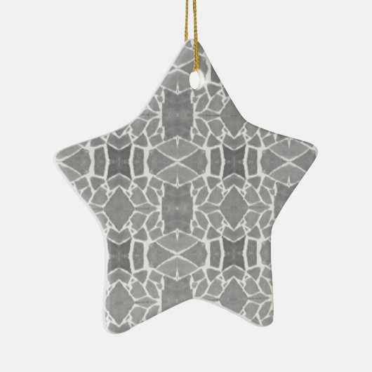 grijs wit stone tegels mozaïekpatroon keramisch ornament (Rechts)