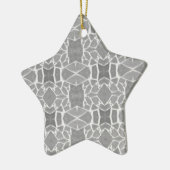 grijs wit stone tegels mozaïekpatroon keramisch ornament (Links)