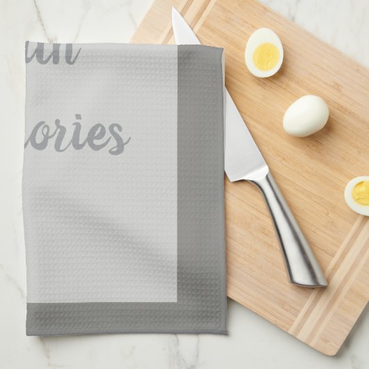 Grijs - Wit Theedoek (Quarter Fold)