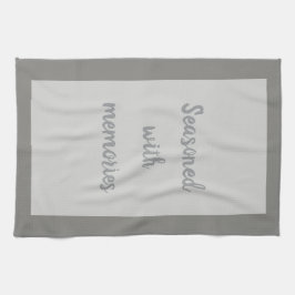 Grijs - Wit Theedoek