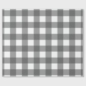 Grijs & Wit Vierkant Patroon Inpakpapier (Vlak)