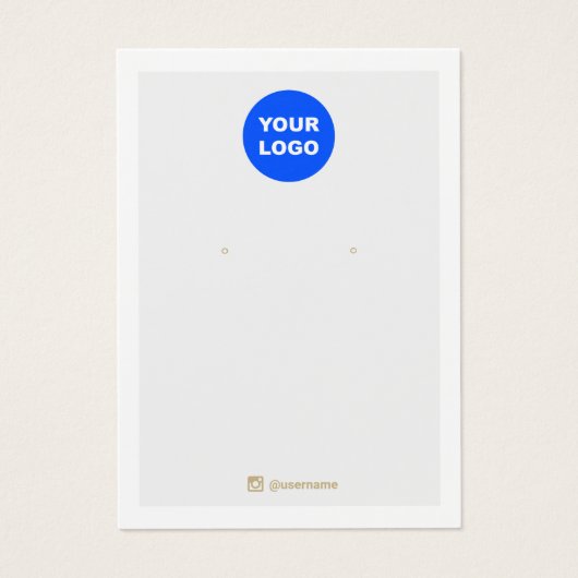 Grijs wit Voeg Logo toe die sociale media afgeeft Visitekaartje (Voorkant)