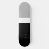 Grijs Wit Zwart Kleuren Stijl Design Persoonlijk Skateboard (Voorkant)