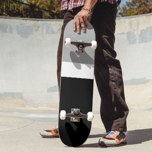 Grijs Wit Zwart Kleuren Stijl Design Persoonlijk Skateboard