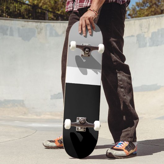 Grijs Wit Zwart Kleuren Stijl Design Persoonlijk Skateboard