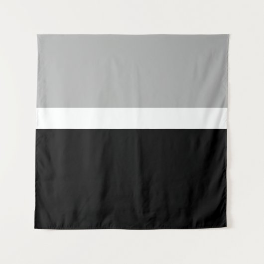 Grijs Wit Zwart Kleuren Stijl Design Wandkleed (Voorkant)