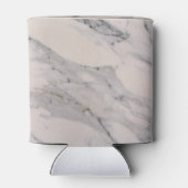 Grijs wit zwart marmer Eet Drink en wees Merry Blikjeskoeler (Achterkant)