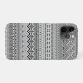 Grijs witte azteekse patronen ontwerp Case-Mate iPhone case (Achterkant (horizontaal))