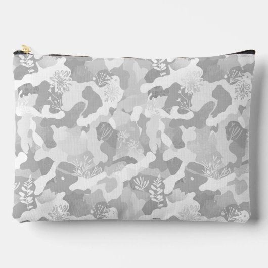 Grijs Witte Camouflagepatroon Etui (Voorkant)