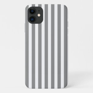 Grijs-witte candy strepen Case-Mate iPhone case