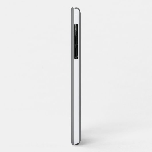 Grijs-witte candy strepen Case-Mate iPhone case (Achterkant/links)