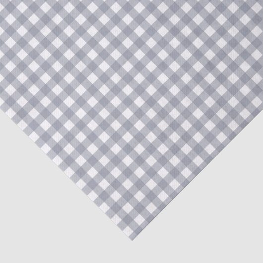 Grijs Witte Gingham Tissuepapier (Detail)