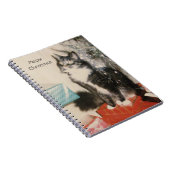 Grijs Witte Kat Notitieboek (Rechterzijde)