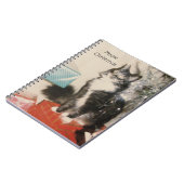 Grijs Witte Kat Notitieboek (Linkerzijde)