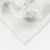 Grijs Witte Marmer Agaat Minimal Zilver Glitters Fleece Deken (Hoek)