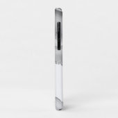 Grijs Witte Marmer Agate Eenvoudige Zilveren Glitt Case-Mate iPhone Case (Achterkant/links)