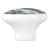 Grijs Witte Marmer Patroon Keramische Knop (Zijkant)
