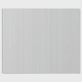 Grijs & Witte Strepen Cadeaupapier (Vlak)