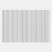 Grijs & Witte Strepen Inpakpapier Vel (Voorkant 3)