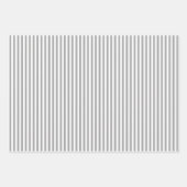 Grijs & Witte Strepen Inpakpapier Vel (Voorkant)