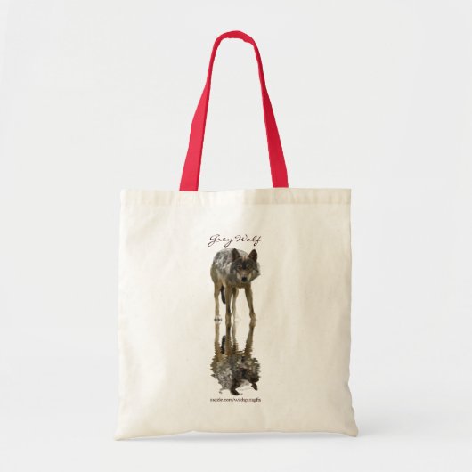 GRIJS WOLF Portrait Carry-Bag Collectie Tote Bag (Voorkant)