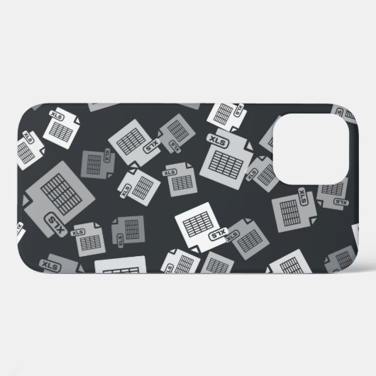 Grijs XLS-bestandsdocument. Knooppictogram van xls Case-Mate iPhone Case (Achterkant (horizontaal))