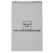 Grijs Zakelijk Merk op Agenda Kalender (Hoes)