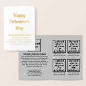 Grijs Zakelijk Merk op Valentijn Folie Kaart (Display)