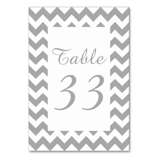  grijs zigzag genummerd kaart (Voorkant)