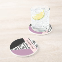 Grijs zigzag, Grijs Chevron, Paarse, Jouw naam