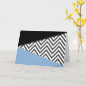 Grijs zigzag, Grijs Chevron, Zigzag Pattern, Blauw Kaart (Gele Bloem)