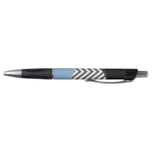 Grijs zigzag, Grijs Chevron, Zigzag Pattern, Blauw Pen (Bodem)