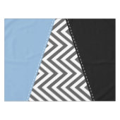Grijs zigzag, Grijs Chevron, Zigzag Pattern, Blauw Tafelkleed (Voorkant (Horizontaal))