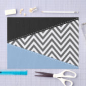 Grijs zigzag, Grijs Chevron, Zigzag Pattern, Blauw Tissuepapier (Craft)