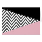 Grijs zigzag, Grijze Chevron, Zigzag Pattern, Roze (Voorkant Horizontaal)