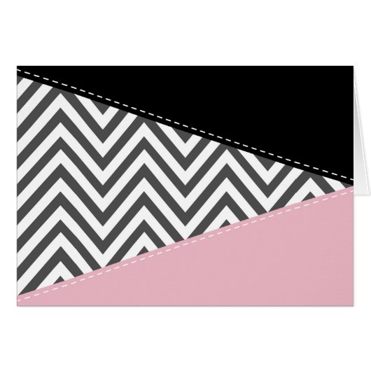 Grijs zigzag, Grijze Chevron, Zigzag Pattern, Roze (Voorkant Horizontaal)