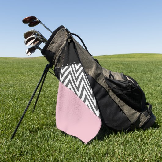 Grijs zigzag, Grijze Chevron, Zigzag Pattern, Roze Golfhanddoek (Groen)