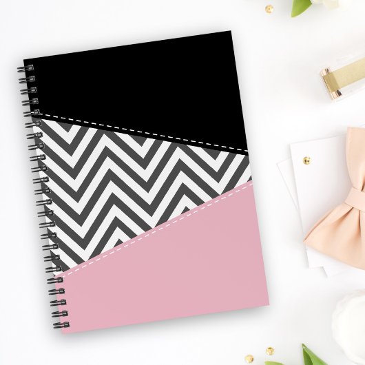 Grijs zigzag, Grijze Chevron, Zigzag Pattern, Roze Planner