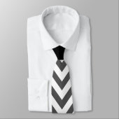 Grijs zigzag, Grijze Chevron, Zigzag Pattern, Roze Stropdas (Gebonden)