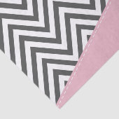 Grijs zigzag, Grijze Chevron, Zigzag Pattern, Roze Tissuepapier (Detail)