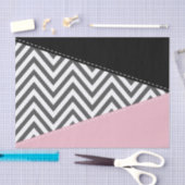 Grijs zigzag, Grijze Chevron, Zigzag Pattern, Roze Tissuepapier (Craft)