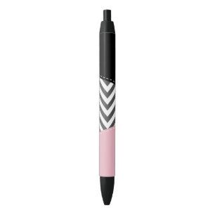 Grijs zigzag, Grijze Chevron, Zigzag Pattern, Roze Zwarte Inkt Pen