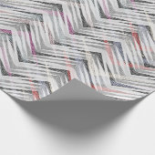 Grijs zigzag met textuur cadeaupapier (Hoek)