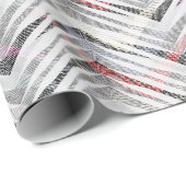 Grijs zigzag met textuur cadeaupapier (Rol Hoek)