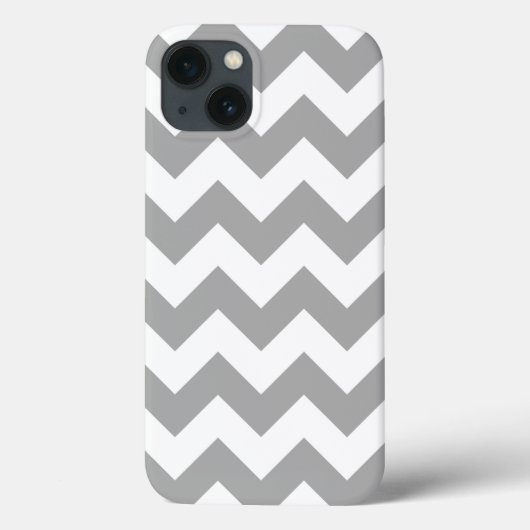 Grijs Zigzag Patroon Case-Mate iPhone Case (Achterkant)