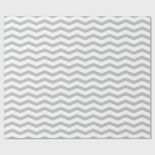 Grijs zigzagpatroon van chevron cadeaupapier