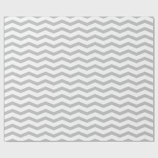 Grijs zigzagpatroon van chevron cadeaupapier