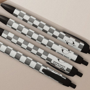 Grijs & zilver Bedrijfslogo Bedrijfsmerk swag Zwarte Inkt Pen