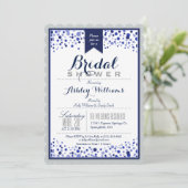 Grijs, Zilver en Navy Blue Vrijgezellenfeest Kaart (Staand voorkant)